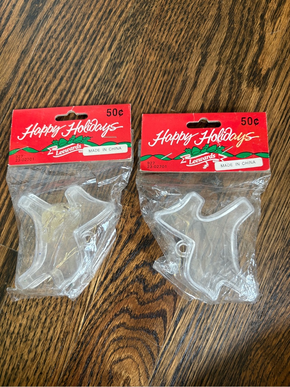 Leewards Plastic Fillable Rocking Horse Trinket Box Ornament DIY Kit Lot Of 2